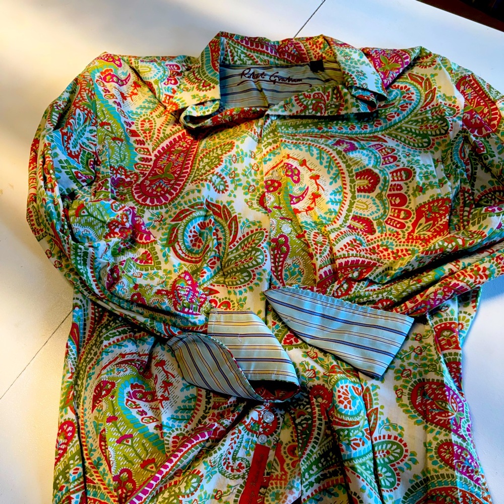 Robert Graham Multicolor Paisley Button Down Shirt